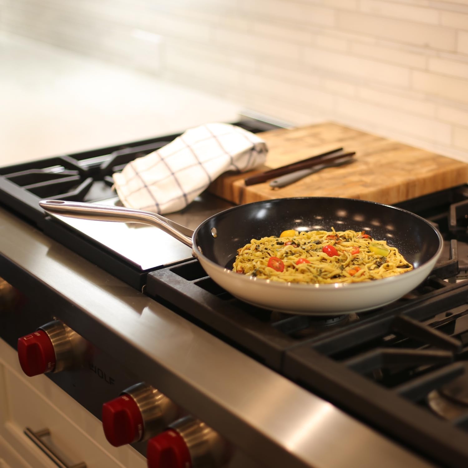 TeChef ValenCera Collection | Ceramic Nonstick Cookware Set, Free of PFAS, PTFE, PFOA, Made in Korea (6-Piece Set)