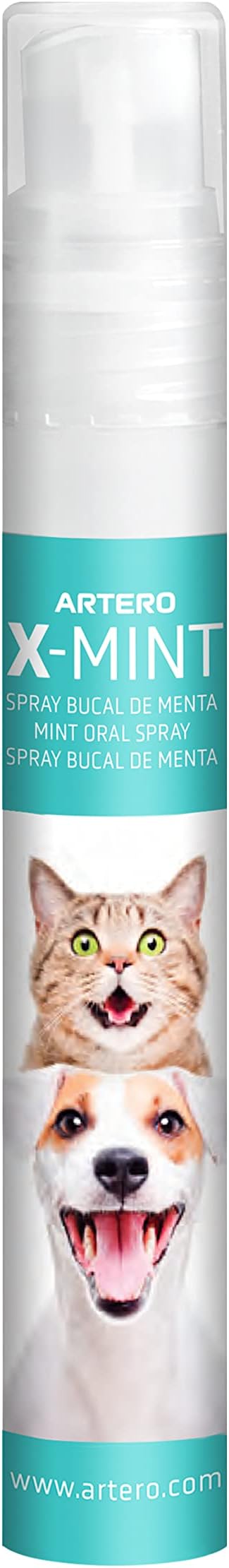 X-Mint Breath Freshener Oral Spray for Dogs and Cats, Instantly Eliminates Bad Breath, Prevents Plaque, 14ml