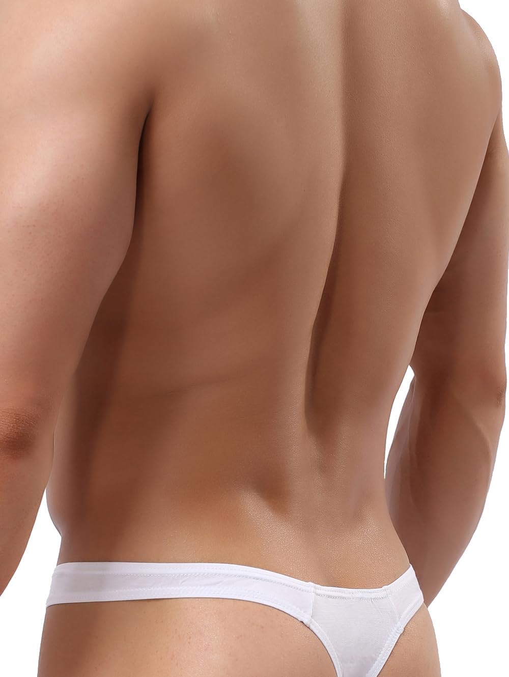 iKingsky Men's Everyday Basic Modal Thong Underwear Sexy No Show T-back Under Panties - Image 3