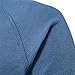 Men's Long Sleeve Ribbed Henley Shirts Stretch 3-Button Cotton T-Shirts Fashion Casual Basic Golf Tops (Medium,Blue)