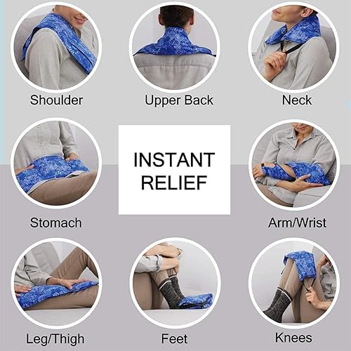 Miniatura 2 de Hot Pockets Calentador de cuello para microondas, envoltura térmica para el cuello con funda lavable, almohadilla térmica para cuello, dolores