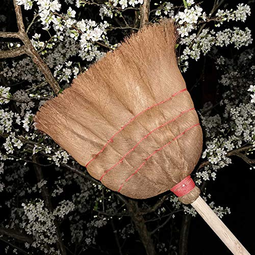 HOMRanger Natural Palms Bristle Escoba,Hogar Hecho A Mano Angle Brooms,Thicken Mane Escobas De Mano,Protección Ambiental Durable Barredora Cover