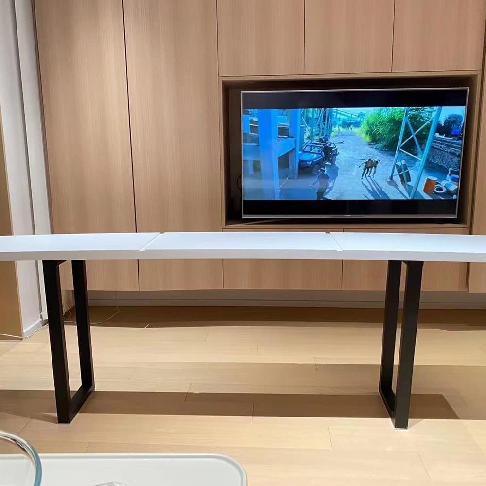 長方型 テーブル脚 スチール DIYパーツ 鉄脚 テーブルレッグ キッチンダイニングテーブル用 家具の足 アジャスター付き インスト