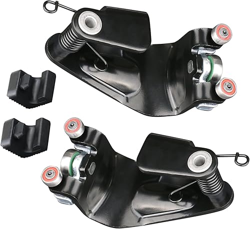 Miniatura 4 de Conjunto de rodillos de puerta corredera con topes de riel para puerta deslizante eléctrica izquierda del conductor y lado derecho del pasajero