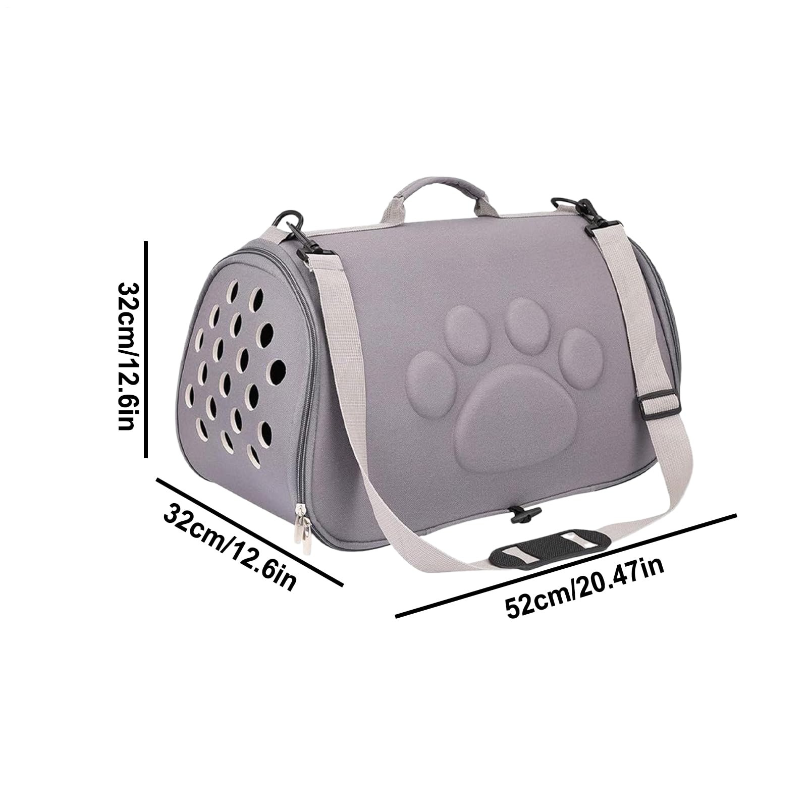Trasportino Morbido Per Animali Domestici | Borsa Porta Animali con per Spalla | Borsa Leggera adatta a Cuccioli e Uscite | per Veterinario Urbano Escursionismo Viaggio Campeggio Escursionismo Pendola