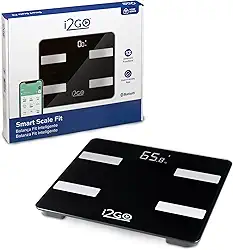 Balança Corporal Inteligente Bioimpedância Bluetooth Smart Scale Fit Preto I2GO - I2GO Home