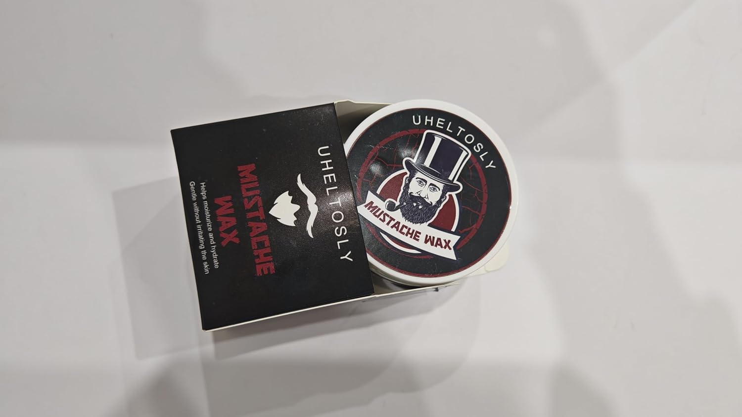 Natural Mustache Wax for Men Strong Hold Styling Balm Organic Conditioning Formula All Day Shaping No Grease No Flaking