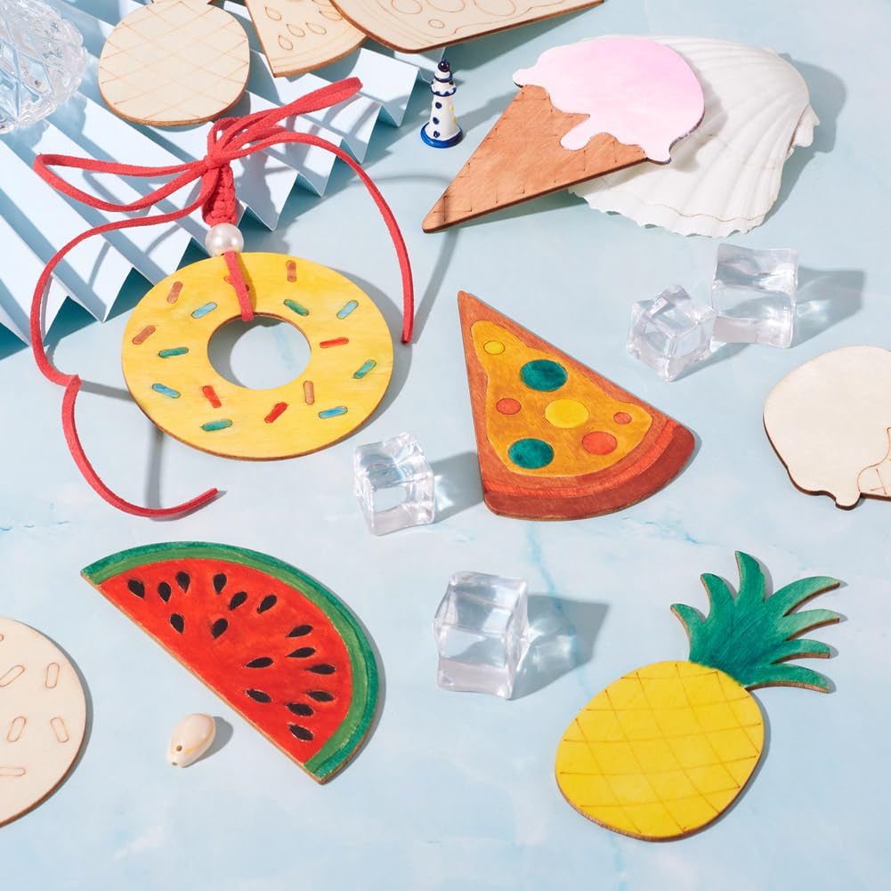 Perfk Découpes En Bois Brut, Morceaux De Bois, Tranches De Bois, Formes