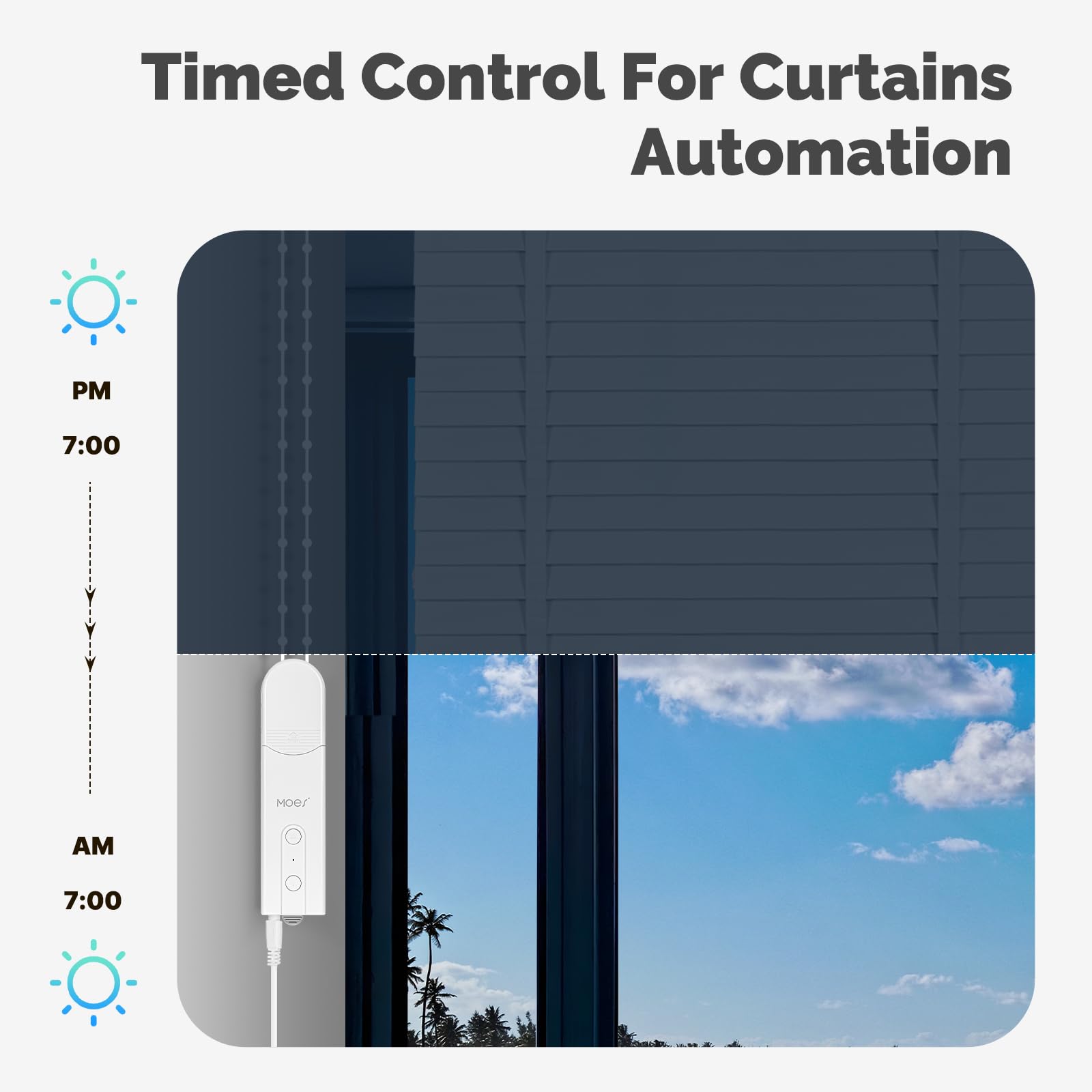 Persianas enrollables Inteligentes con WiFi, Controlador de Motor, Cortinas eléctricas, automatización, persiana, Cuenta Alexa Home