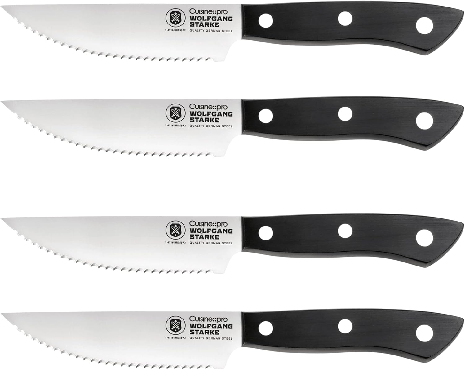 Cuisine::pro® Wolfgang Starke Stainless Steel Steak Knife, Set of 4