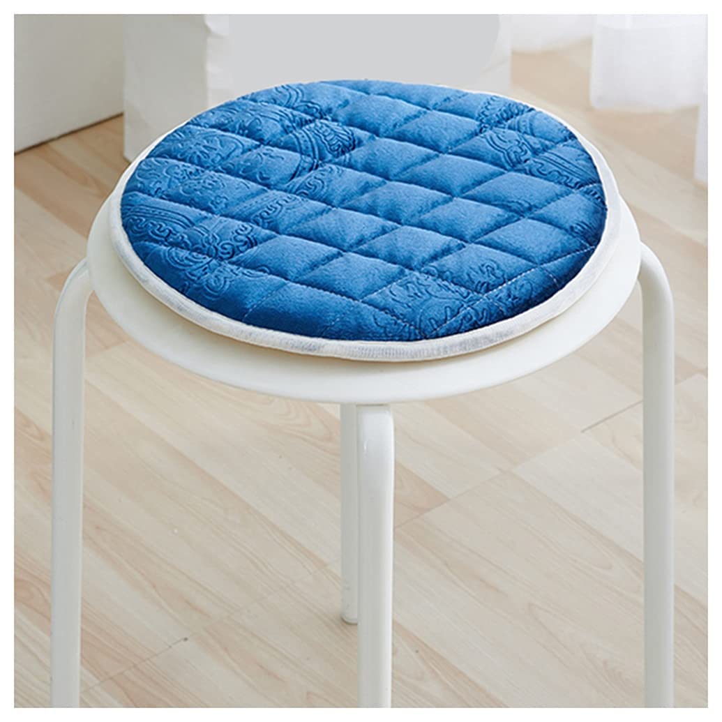 Coussins de chaise de tabouret ronds de cuisine avec attaches lot de 2