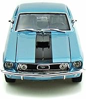 Vista 1 de Maisto 1:18 Escala Azul Metálico 1968 Ford Mustang GT Cobra Jet