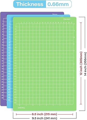 Miniatura 2 de Gwybkq Alfombrilla de corte de 8.5 x 12 pulgadas, compatible con Cricut Joy Xtra, paquete de 6 alfombrillas reutilizables (ligeras, estándar,