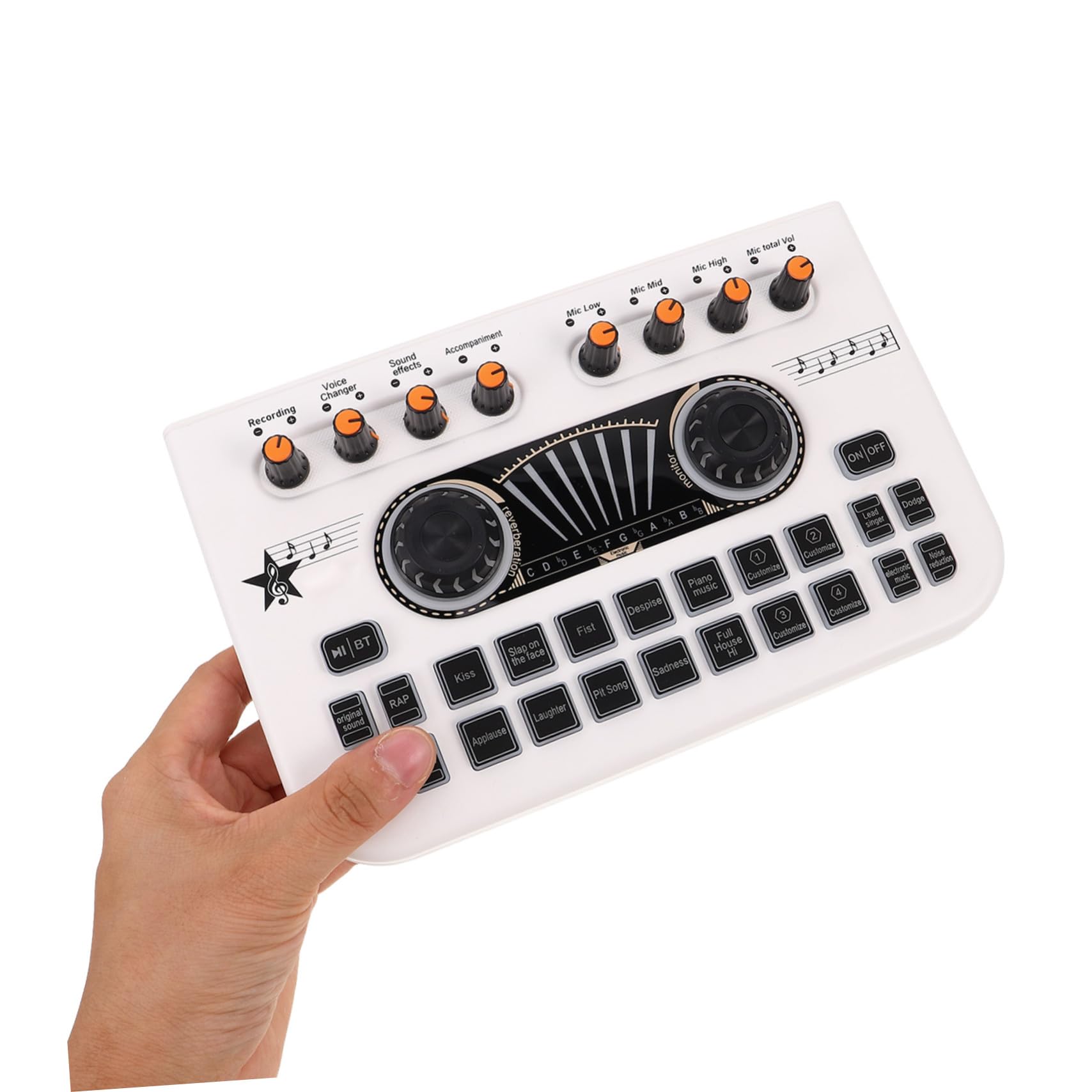 YARNOW Table De Mixage Dj Console De Mixage Audio Pour Streaming Matériel De Studio Enregistrement Sans Fil