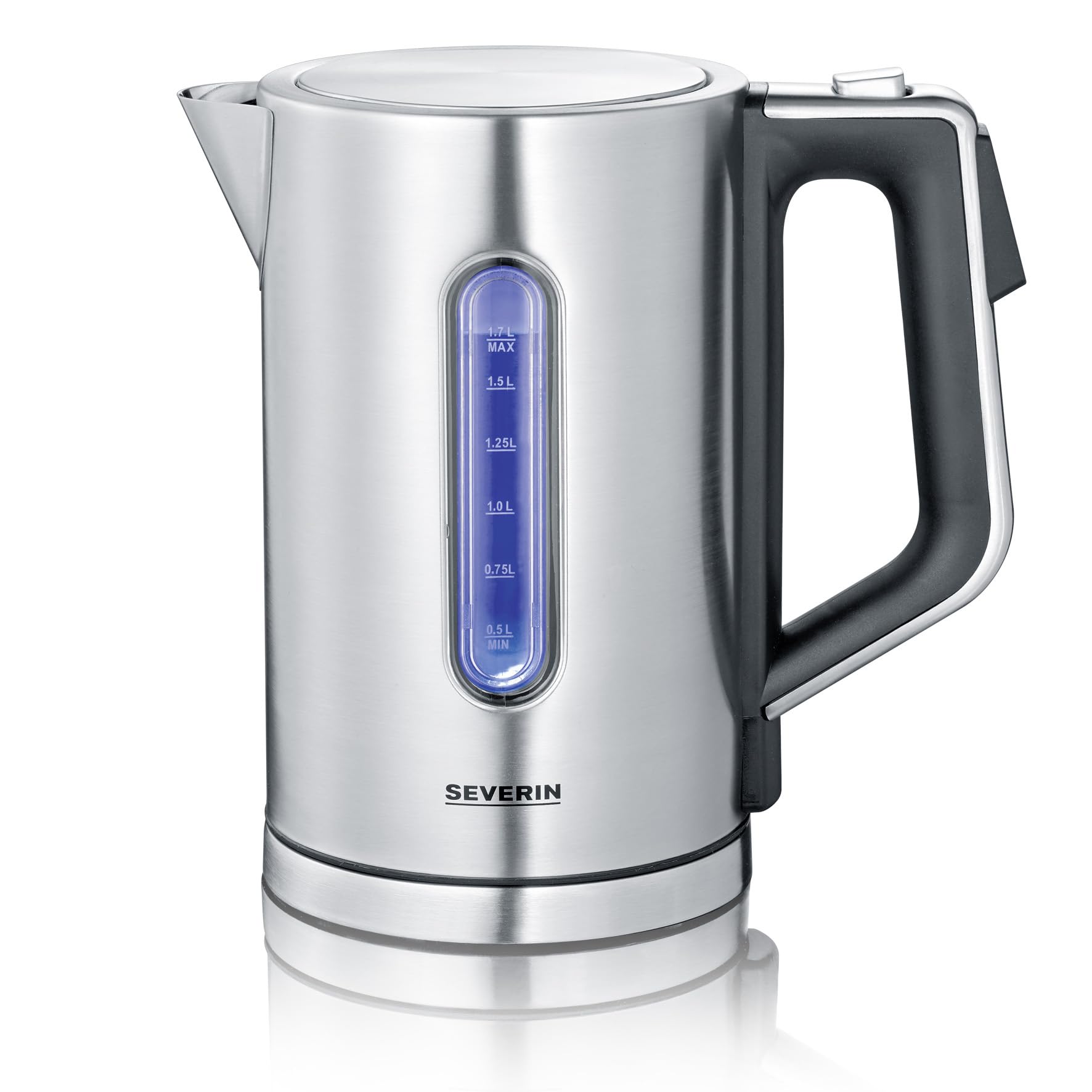SEVERIN WK 3418 Bollitore per acqua XXL digitale 3000 W da 1,7 L, Teiera elettrica BPA Free con alimentazione Fast Boil, Bollitore elettrico con temperatura regolabile fino a 100°C