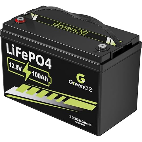12V 100Ah LiFePO4 Battery Group 31 With Built-in 100A BMS, 15000 Deep Cycles Rechargeable Lithium Battery Prefect for Solar System, Rvs, Marine, Vans, Trailer, Backup (12V 100Ah)