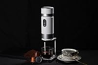 Vista 6 de Cafetera portátil KF-JN-03 con pantalla digital y presión de 20 bares, infusión caliente y fría, compatible con café molido y cápsulas, diseño