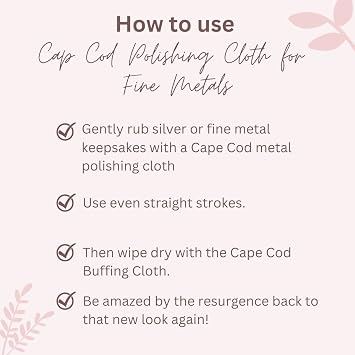 Cape Cod Metal Polishing Variety Bundle for Fine Metals | (6) 4X6 Polishing Cloths | (12) 12x12 Buffing Cloth | (1) Pair of Nitrile Gloves | (1) Horsehair Detail Brush | (1) Foil Pack of 2