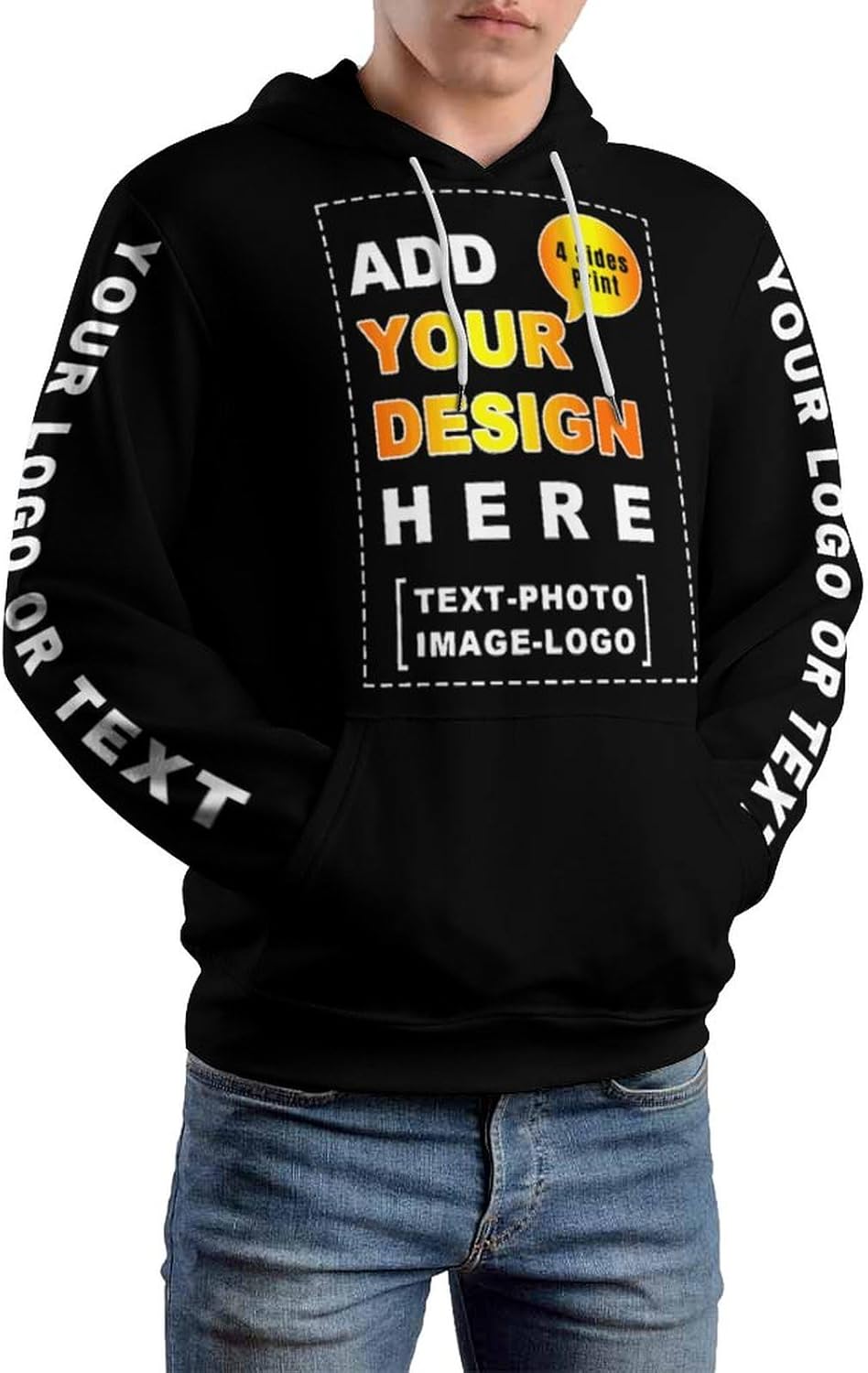 Custom Hoodie Design Your Own Personalized Custom Sweatshirt For Men With Text & Pictures - Image 5