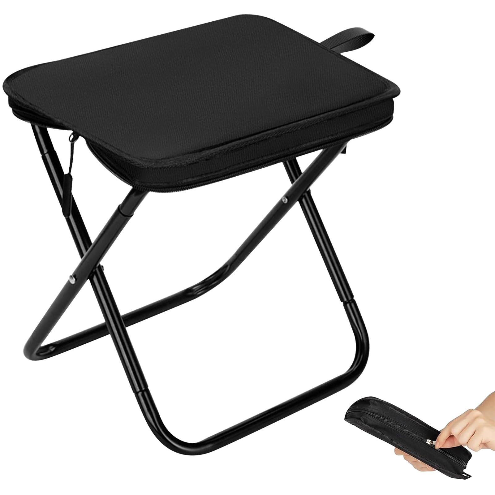 SUNOYA Portable Folding Stool Folding Camping Stool Mini Folding Stool Outdoor Hiking Fishing Gardening