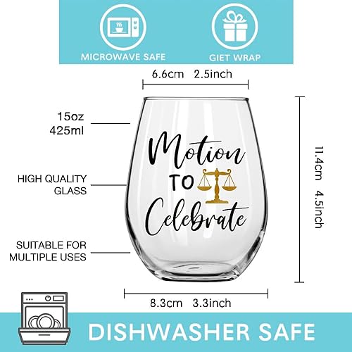 Miniatura 2 de Regalos divertidos de abogados para hombres y mujeres, futuros abogados, moción para celebrar la taza, regalos de graduación para estudiantes de