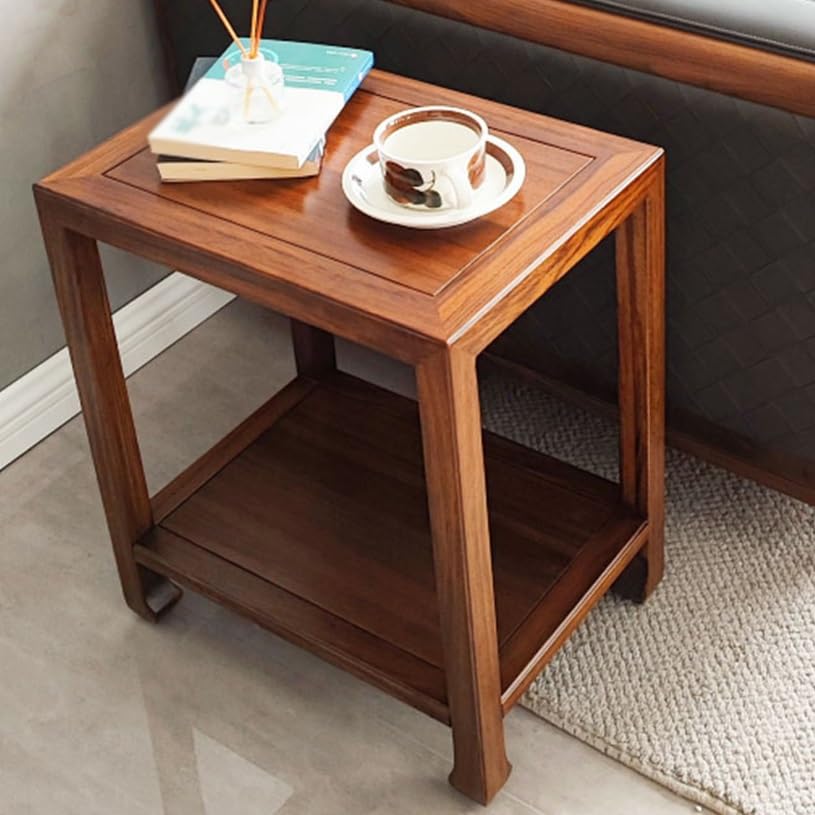 eexbz Sofa Wooden Sofa Side Table Modern Chinese Style Living Room Sofa Side Cabinet Small Coffee Table Sofas for Living Room(A)