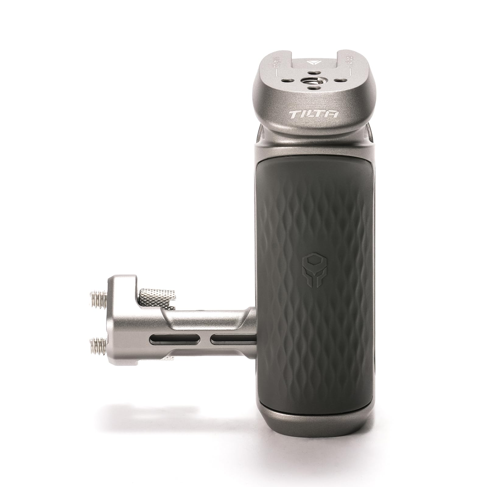 Tilta Xeno TA-XSH4-TG - Maniglia laterale con doppie viti da 1/4"-20, impugnatura laterale ergonomica per fotocamere DSLR/Mirorrless e monitor Rigs - Grigio titanio