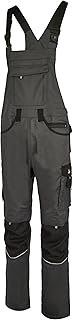 HSW Professional – Latzhose für Herren – Lange Arbeitshose mit Knietaschen – Bequem, strapazierbar und qualitativ