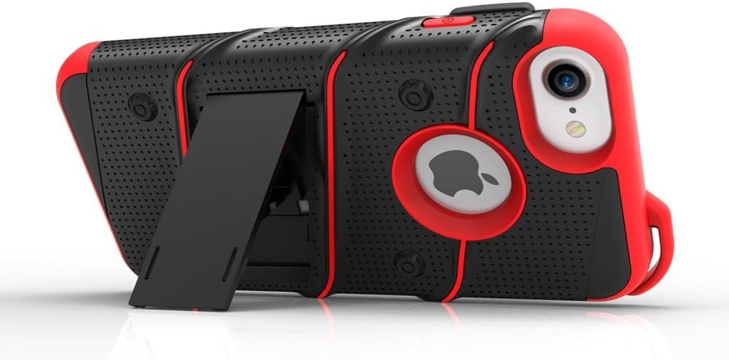Zizo iPhone 8 Case/iPhone 7 Case [Bolt Series] w/ [iPhone 8 Screen Protector ] Kickstand [12 ft. Military Grade Drop Tested] Holster Belt Clip