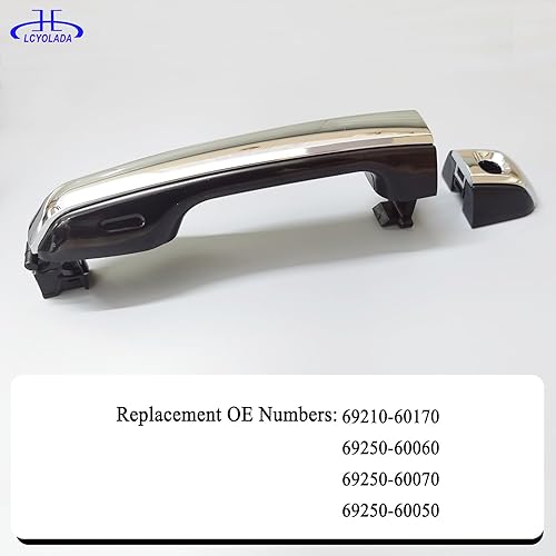 Miniatura 5 de Manija exterior de la puerta delantera izquierda para Toyota 4Runner 2010-2020, se adapta a Toyota Land Cruiser 2016-2020, se adapta a Lexus GX460