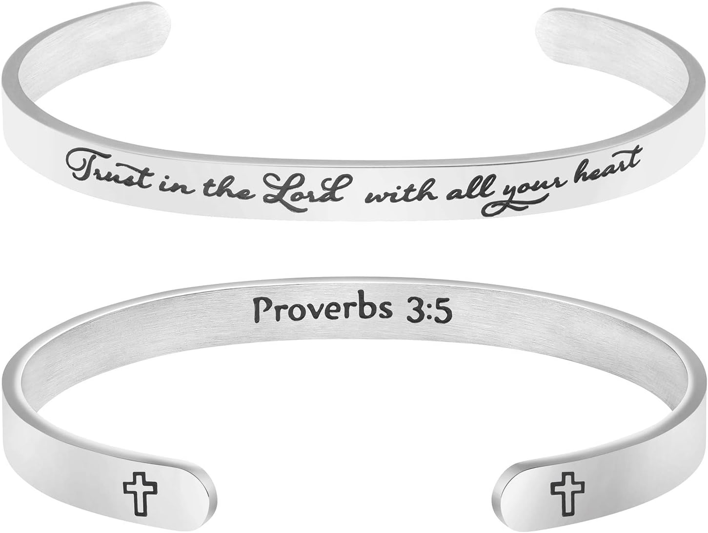 𝐂𝐡𝐫𝐢𝐬𝐭𝐢𝐚𝐧 𝐁𝐫𝐚𝐜𝐞𝐥𝐞𝐭𝐬 for 𝐖𝐨𝐦𝐞𝐧 Inspirational Religious Gifts for Her Bible Verse Bapstism Jewelry Cuff Bangle