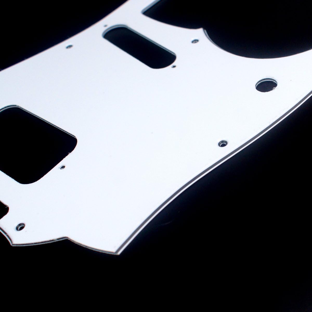 Replacement Guitar Pickguard For Squire Cyclone,3ply White image 3
