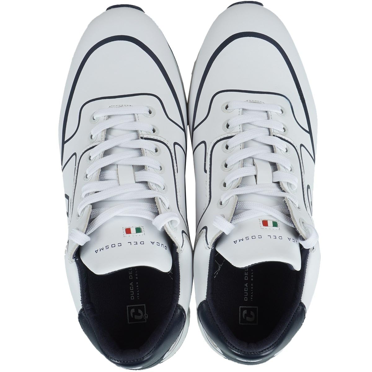 Duca del Cosma Mens Golf Shoe Flyer - White/Navy