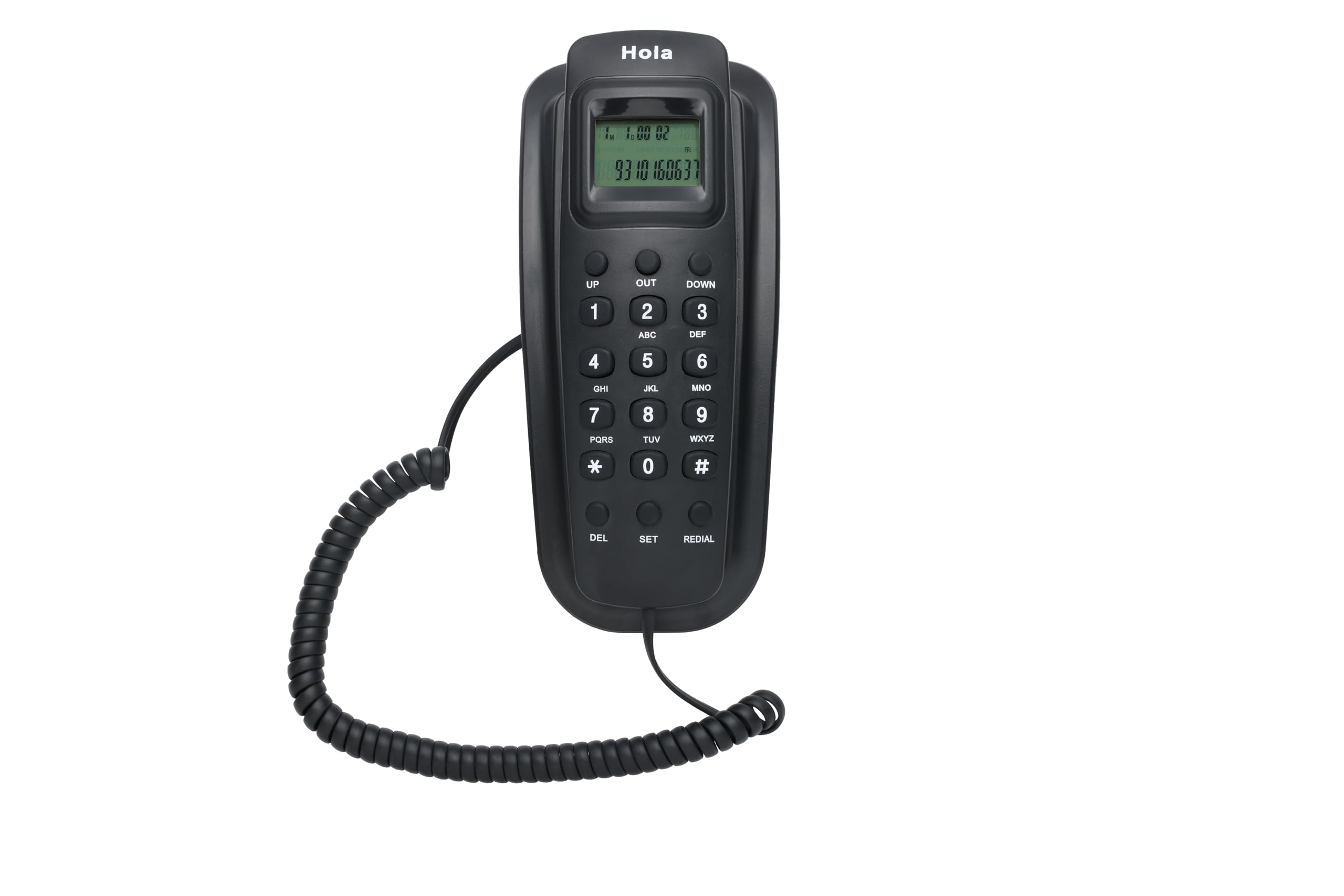 Hola TF 620 Slim Corded Caller ID Phone, Wall/Desk Mount (B0D7BS6YHK) Amazon Price History, Amazon Price Tracker