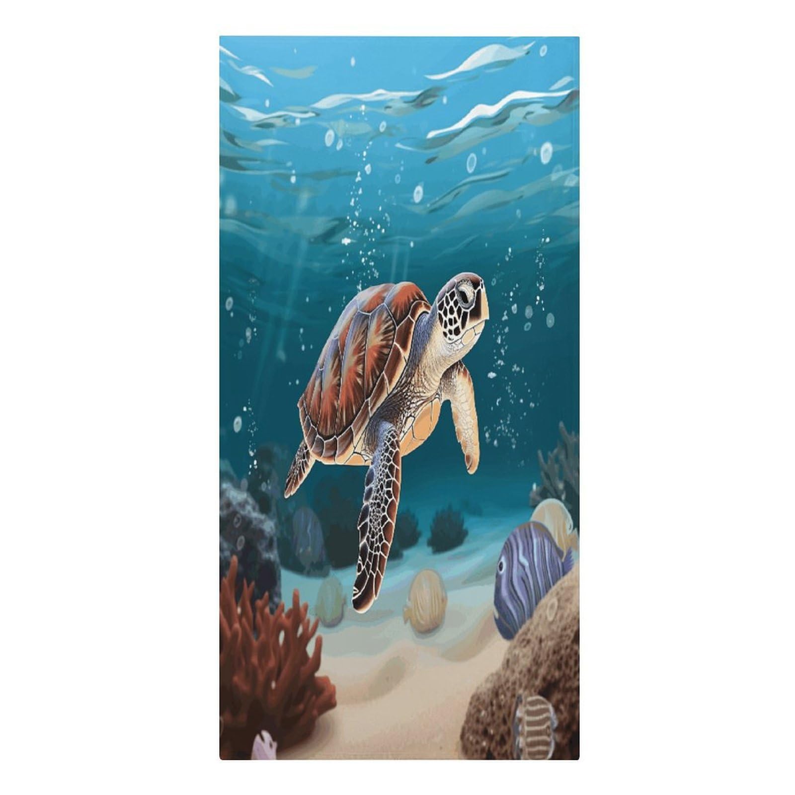 Adfgyerh Women's Style Sea Turtle Swimming Microfiber Sand Free Towels Large Quick-Dry. Beach Towel For Swimming Pool Camping Beach .Beach Accessories， They Are Essential Accessories For Adults, And Men, Vacation Gif