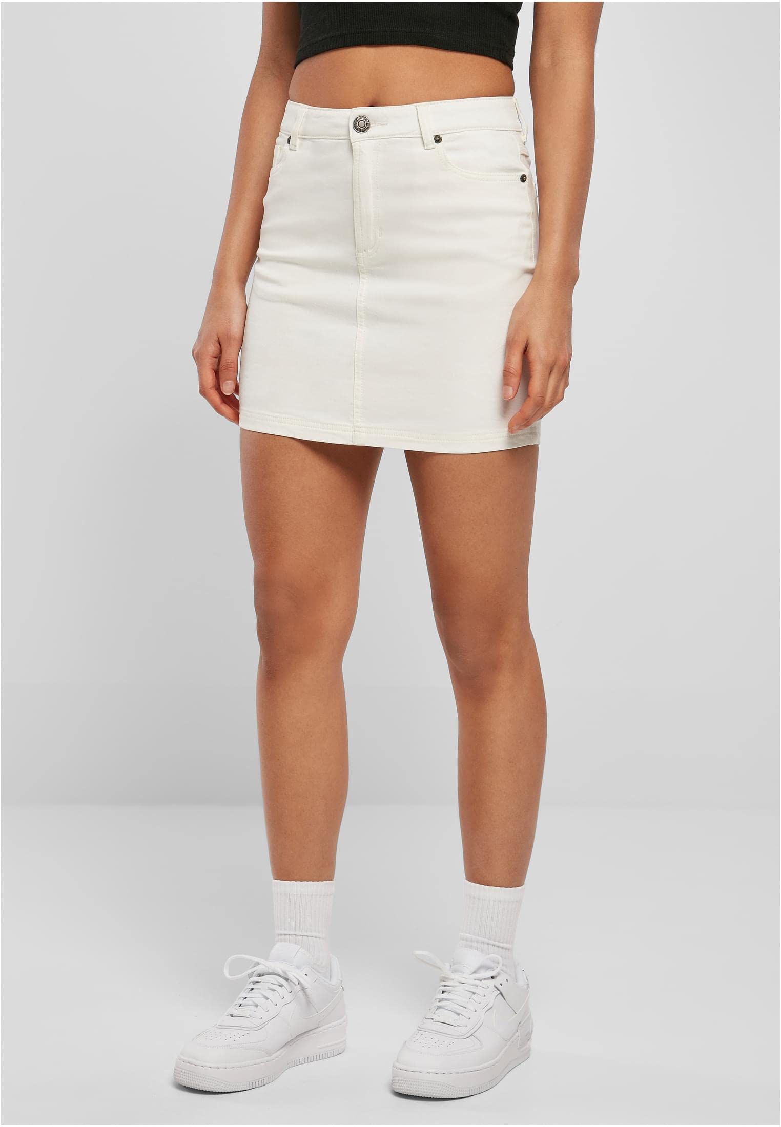 Urban Classics Damen Ladies Organic Stretch Denim Mini Skirt