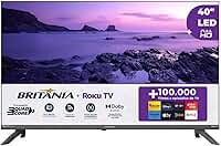 Smart TV 40” Britânia BTV40E3ERSGB Roku TV Led Dolby Audio