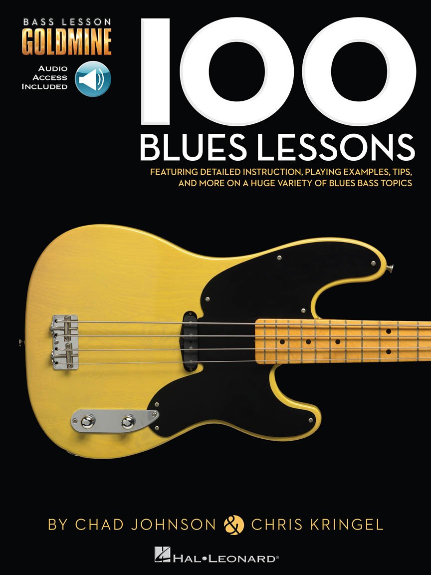 100 Blues Lessons. Bass Guitar Solo. Includes Audio Online: Bass Lesson Goldmine Series