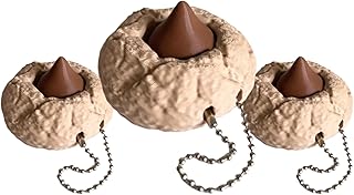 Peanut Butter Blossom Fidget Clicker – 3D-Printed Cookie-Style Clicker Toy , Tactile Click for Focus , Cute Sensory Pocket Toy Comes with a Keychain (3, Light Brown)