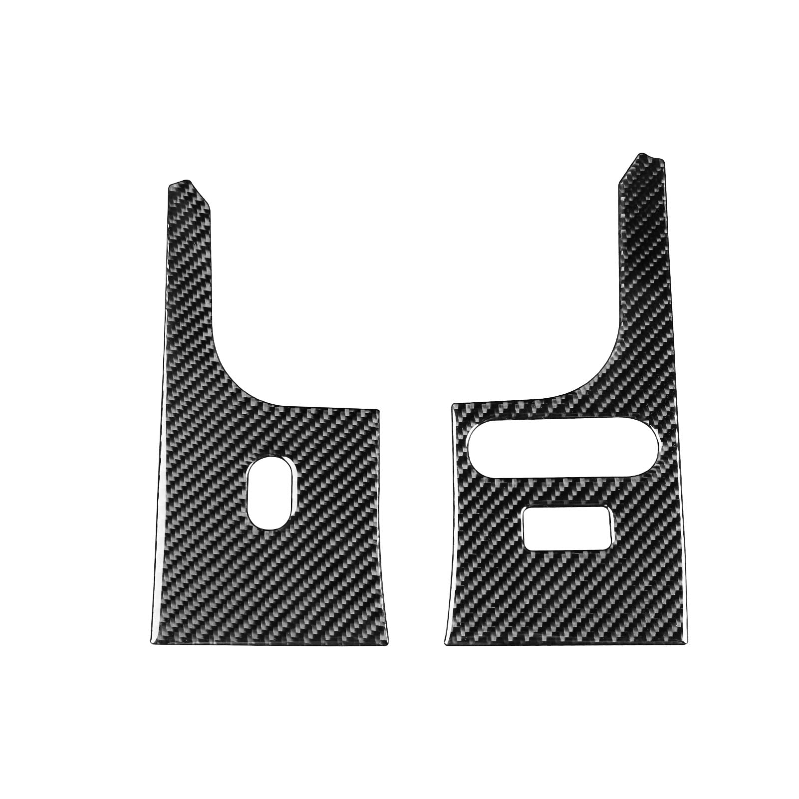 UOADA car Dashboard Side Sticker Real Soft Carbon Fiber car Interior Compatible with Ford F150 2004 2005 2006 2007 2008 Accessories 2PCS Black