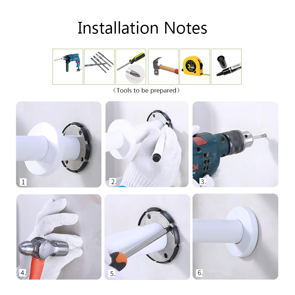baño asa de Seguridad Barra de Apoyo para baño - Bañador de baño de Acero Inoxidable con barandas - Baño Baranda de Seguridad Antideslizante para Hombre Old Barras de Mano para baranda