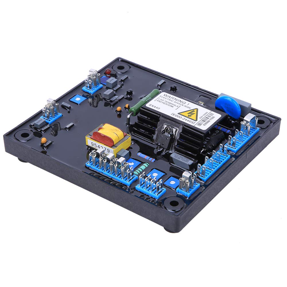 SX440 AVR Regolatore di tensione senza spazzole 190-264VAC Monofase Generatore a due linee Ricambi automatici, Dinamo