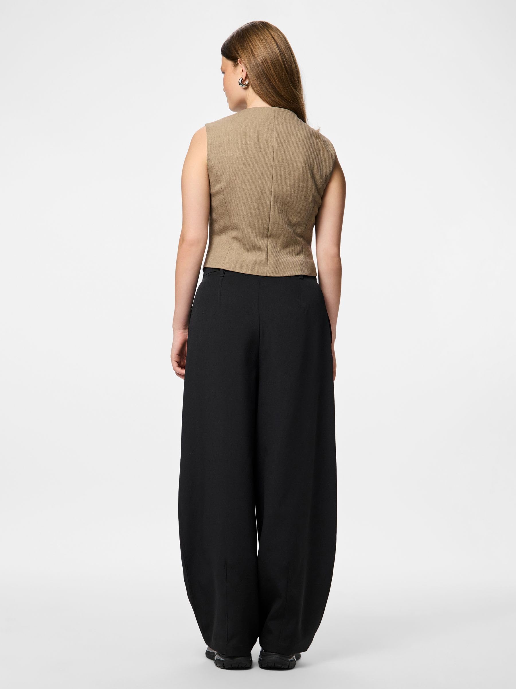 Pcbubbles Asymmetric Vest Chaqueta asimétrica Mujer Pack de 1