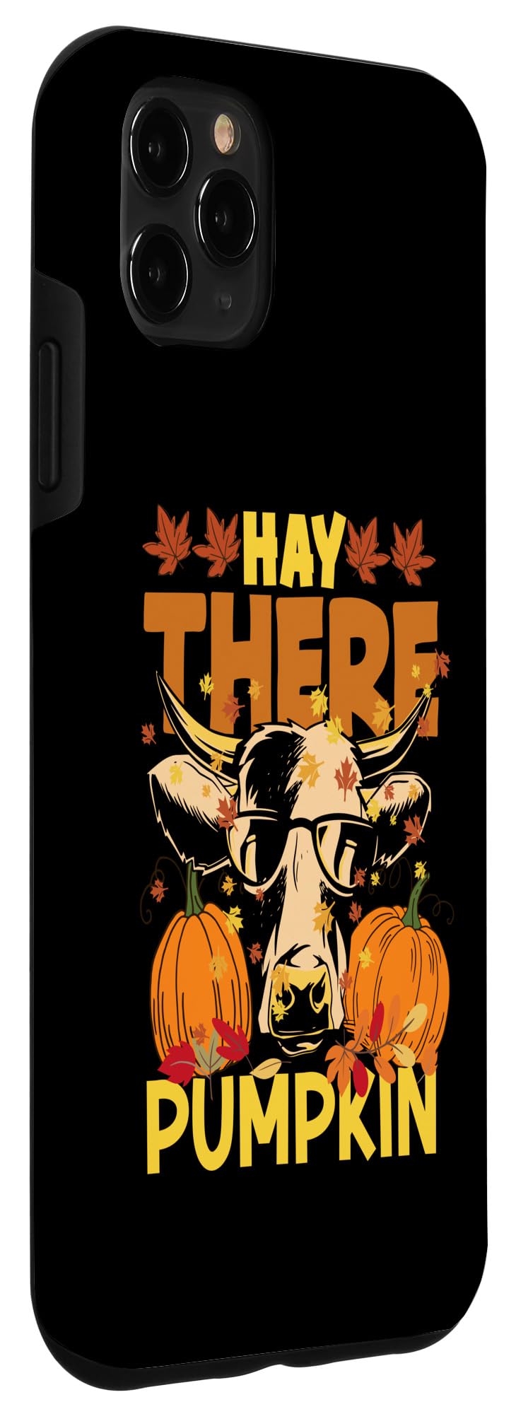 iPhone 11 Pro Max Hay There Pumkin Highland Cow Fall Autumn Thanksgiving Case - Image 3