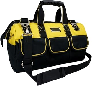 UKCOCO Tool Bag with Handheld Design Large Capacity Oxford Cloth Multi-functional Tool Pouch Organizer for Home Appliance Repair and DIY Enthusiasts