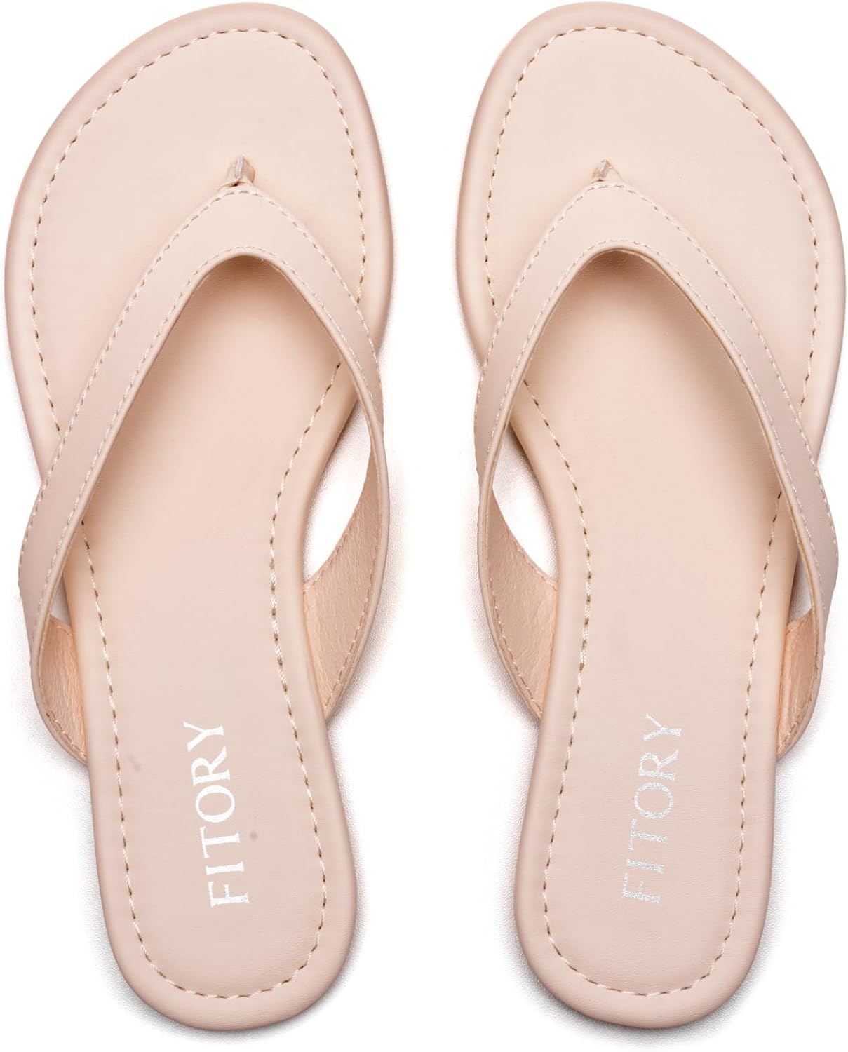 FITORY Women's Casual Flip Flops,Comfortable Thong Walking Slide,Summer Beach Flat Sandals for Indoor and Outdoor Size 6-11 - Image 5