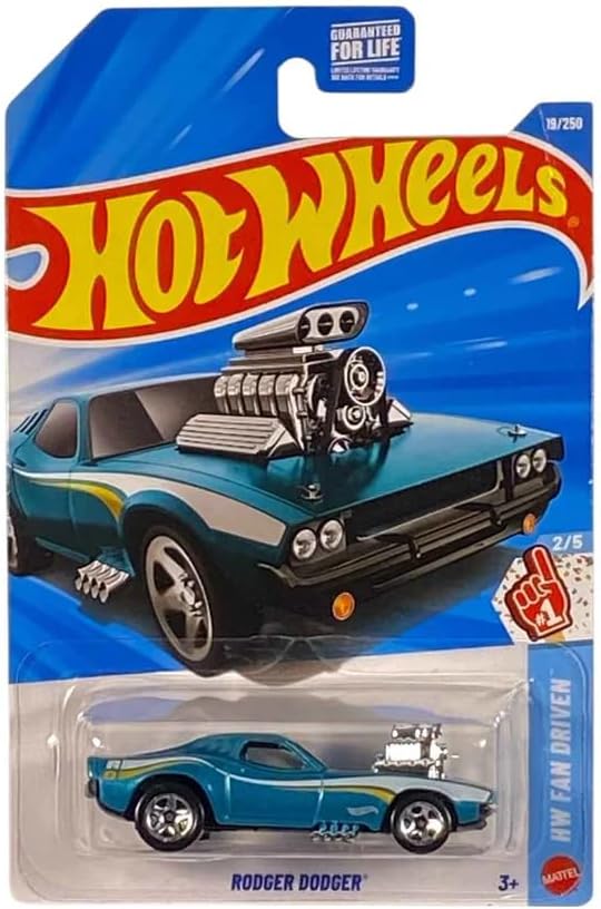 Hot Wheels Rodger Dodger [Teal] Fan Driven 2/5, 19/250, 1:64 Scale Diecast Toy Vehicle