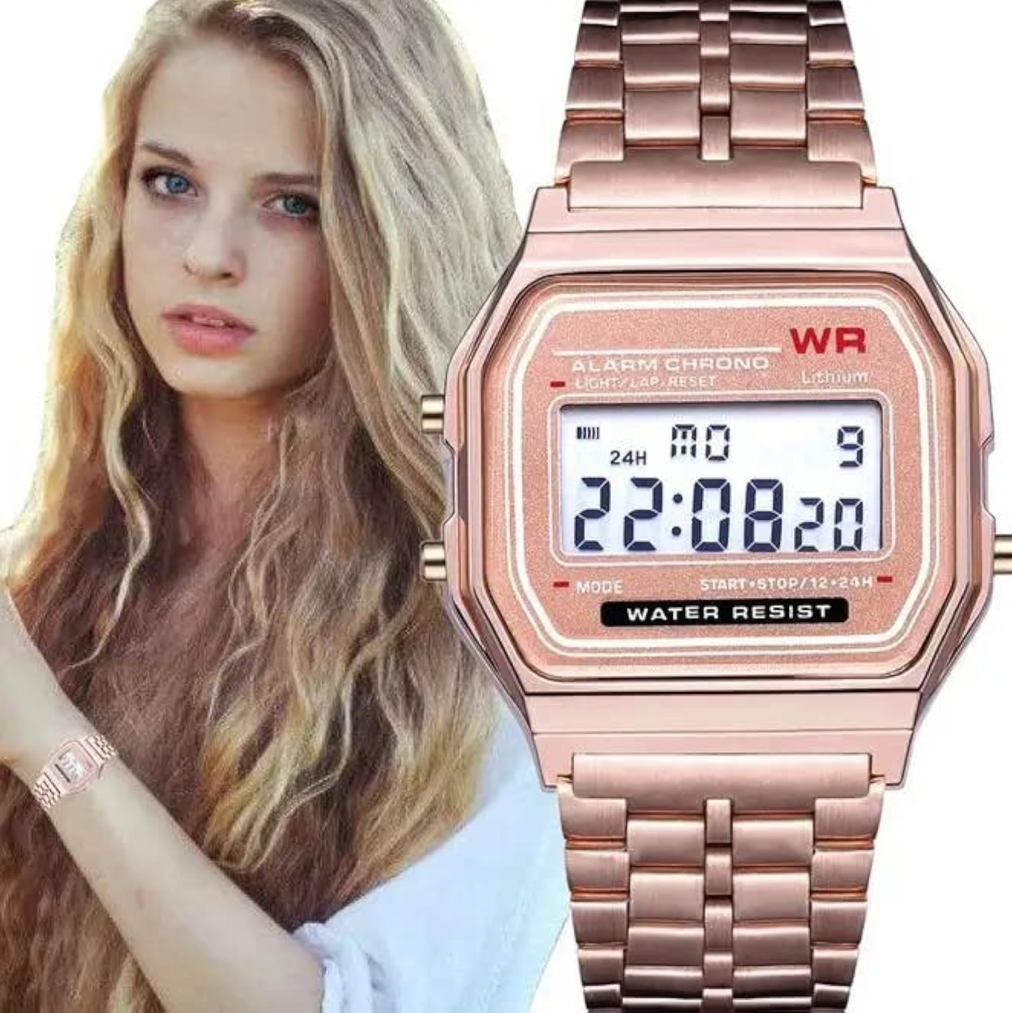 Women's Casual Digital Multifunctional Vintage Dial Watch