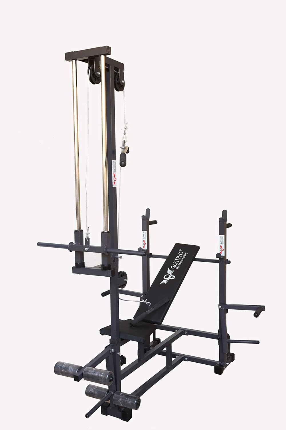 GoFiTPrO MULTIPURPOSE 20 IN 1 BENCH DOUBLE SUPPORT BLACK Amazon.in Home & Kitchen