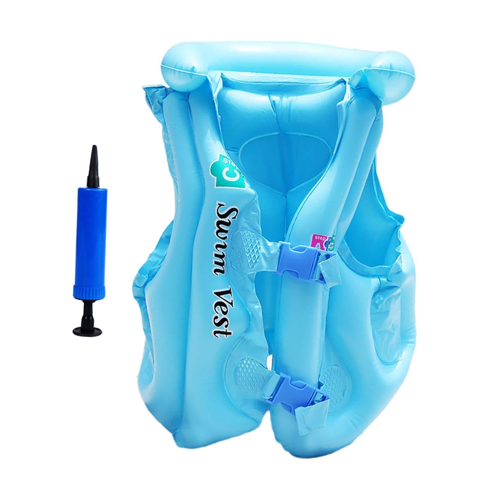 Kids Inflatable Swim Vest Swimsuit Life Vest for Snorkeling Canoeing Boating S-picture-19